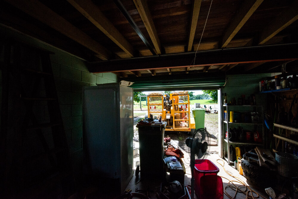 Under flood affected house, Hermit Park, 2019
