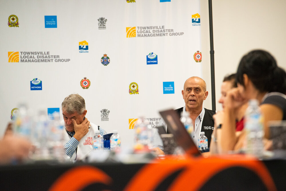 Mike Chiodo and Local Disaster Coordinator Wayne Preedy, Disaster Committee Meeting, 2019.