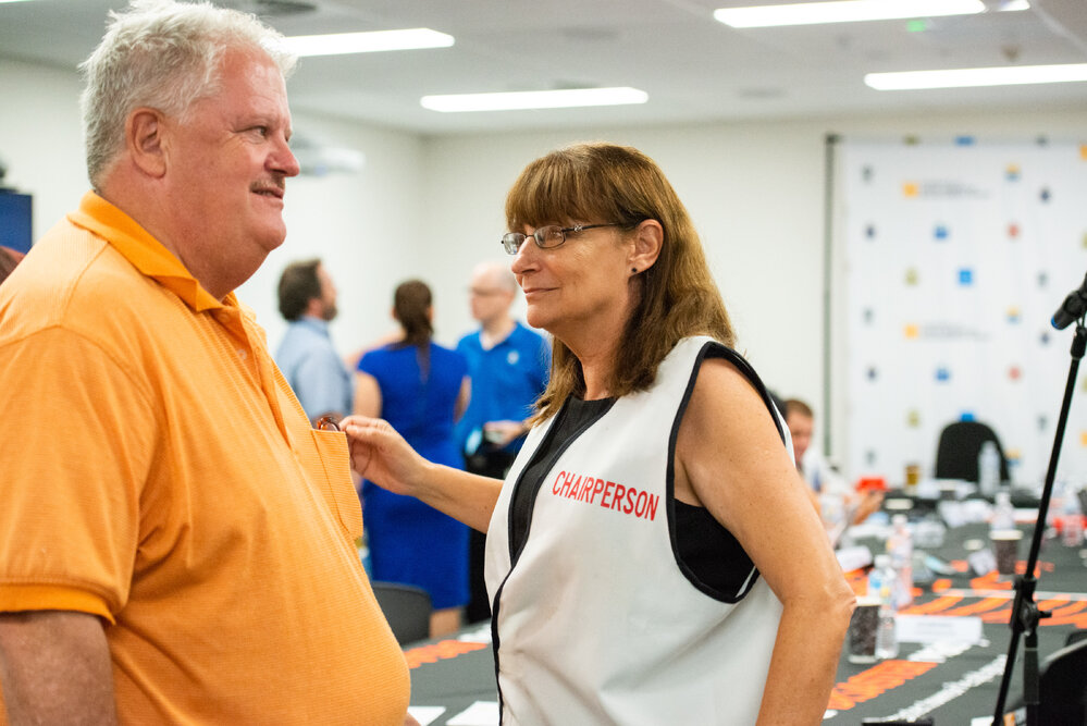 Mayor Jenny Hill  and Committee member, Disaster Committee Meeting, 2019.