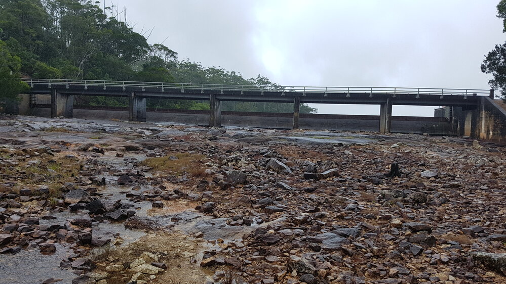 Paluma Dam wall, 2019.