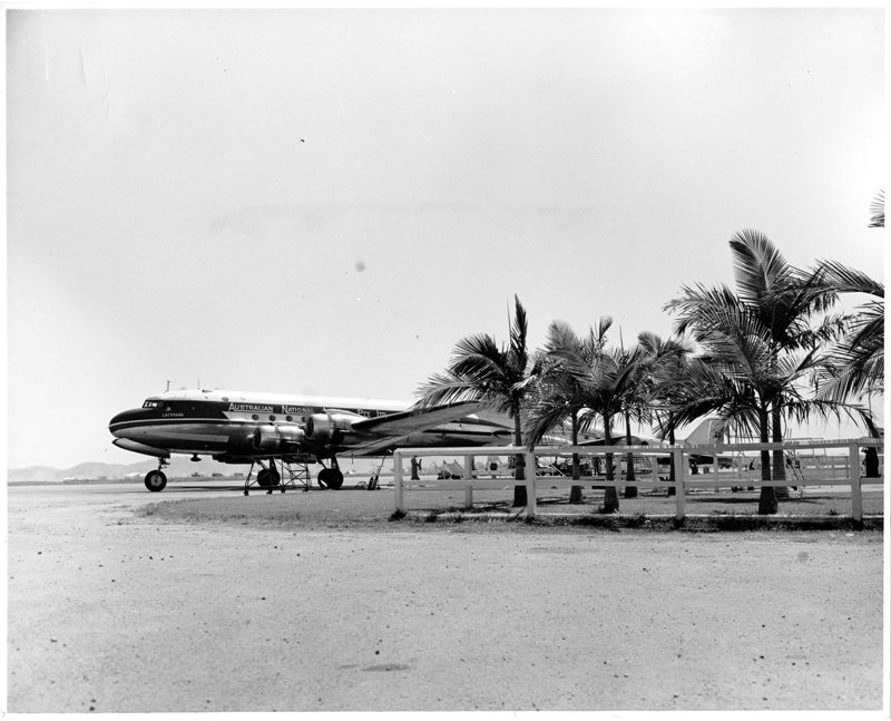 ANA plane at Townsville airport, Garbutt. 