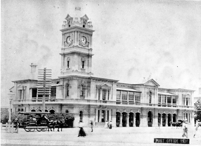 Post office, Flinders Street, 1900 