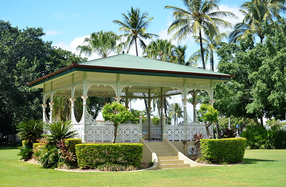Bandstand dedicated to the memory of Alderman John Tyack, ANZAC Park, the Strand, Townsville, 24 April 2017