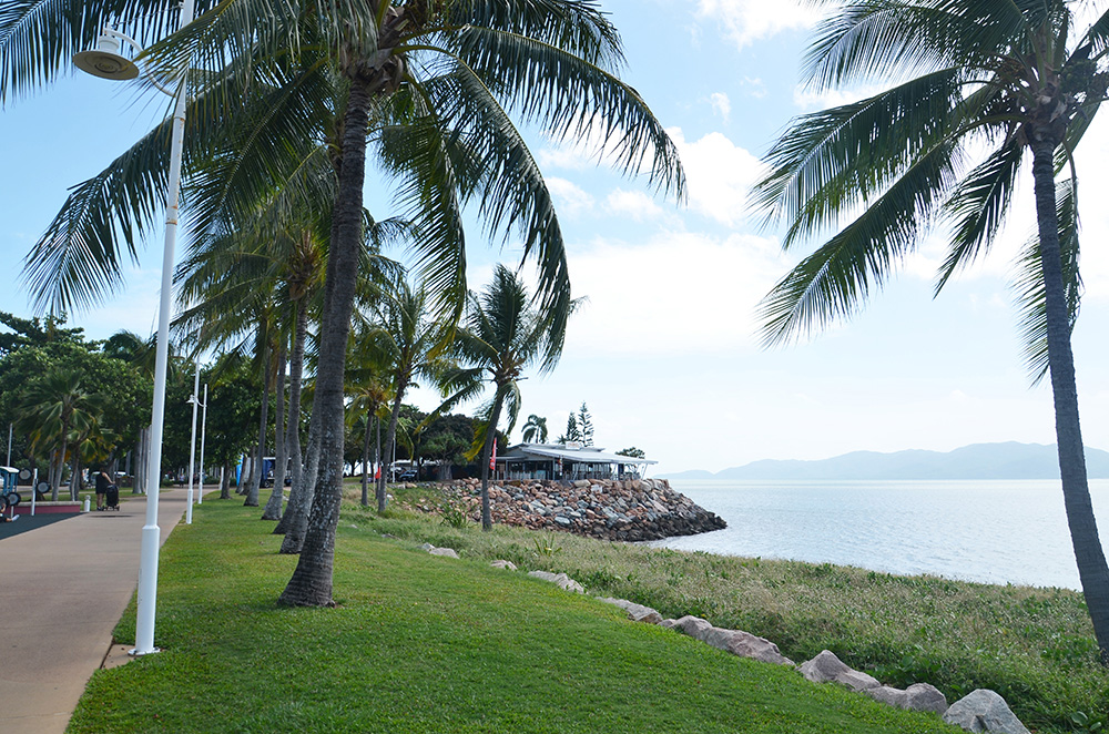 A section of the Strand, Townsville, 21 April 2017