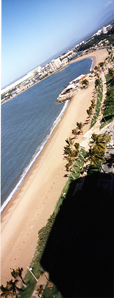 View of work in progress on the strand redevelopment, Townsville, 1999