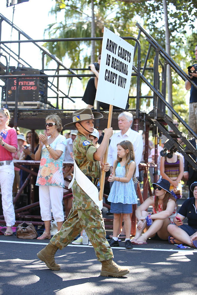 ANZAC Day parade, the Strand, Townsville, 25 April 2013