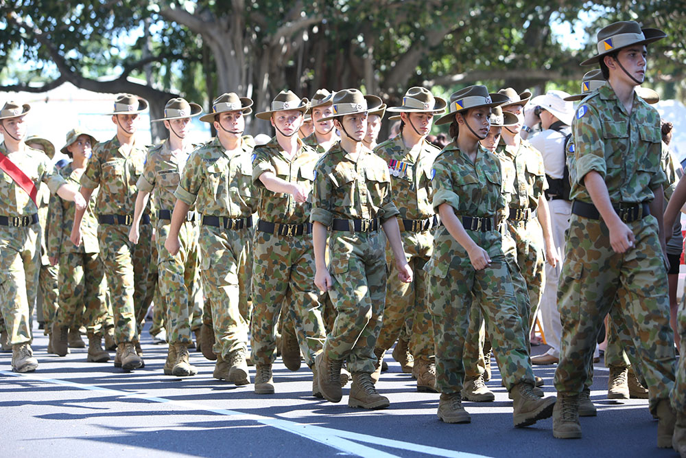 ANZAC Day parade, the Strand, Townsville, 25 April 2013