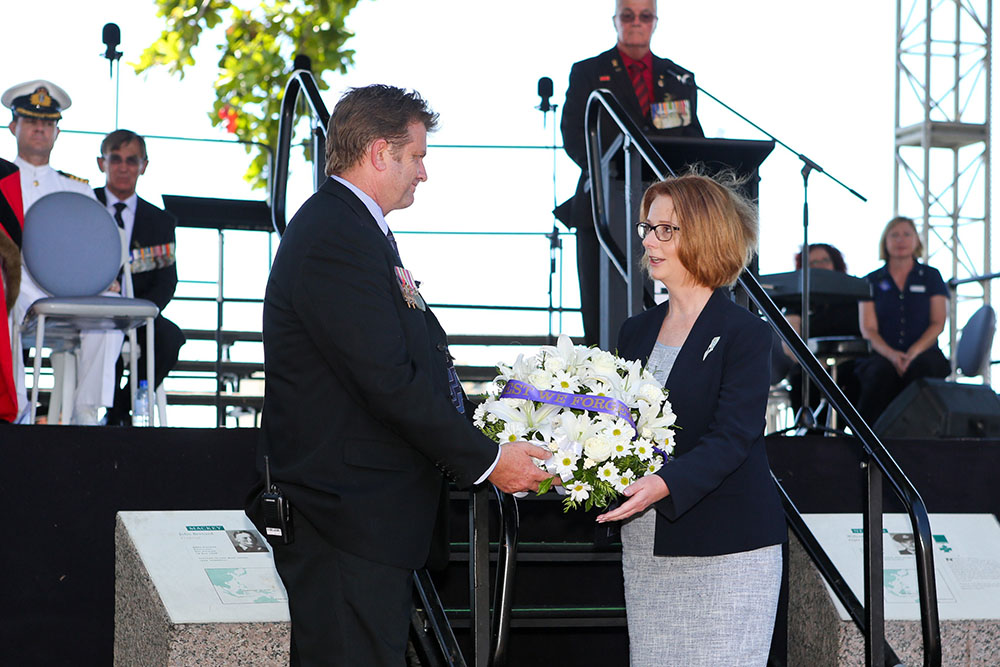 ANZAC Day commemoration, the Strand, Townsville, 25 April 2013