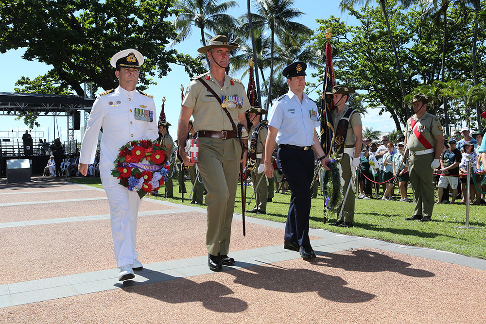 ANZAC Day commemoration, the Strand, Townsville, 25 April 2013