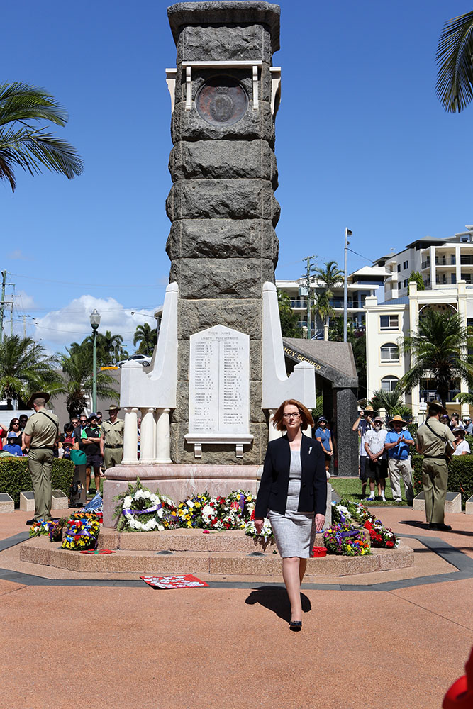 ANZAC Day commemoration, the Strand, Townsville, 25 April 2013