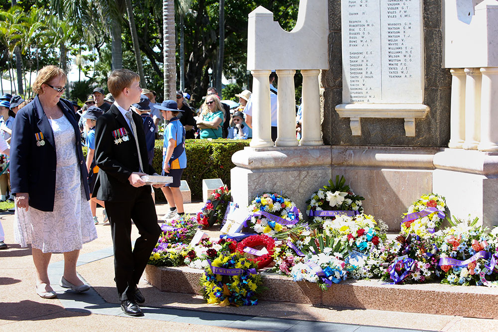 ANZAC Day commemoration at the Cenotaph, the Strand, Townsville, 25 April 2013