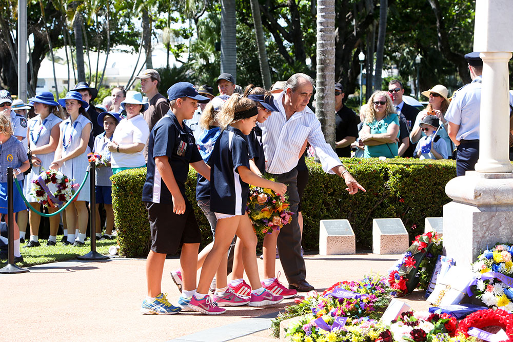 ANZAC Day commemoration at the Cenotaph, the Strand, Townsville, 25 April 2013