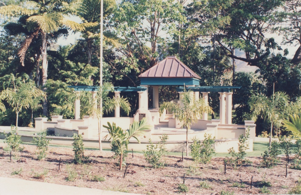 The Blackhawk Memorial at the Townsville palmetum / Townsville City Council staff