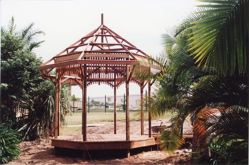 Tokuyama Garden under construction at the Townsville palmetum / Townsville City Council staff
