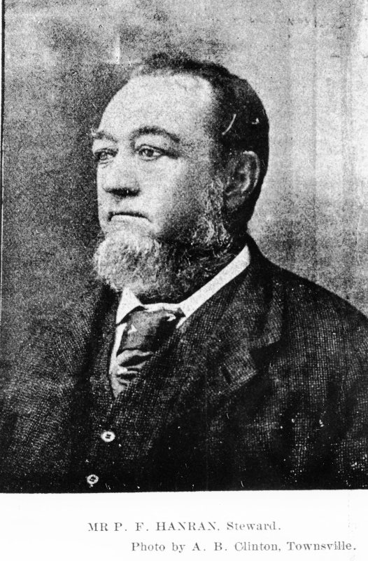 Mr. Patrick Francis Hanran, in his role of Steward for the Townsville Turf club. 