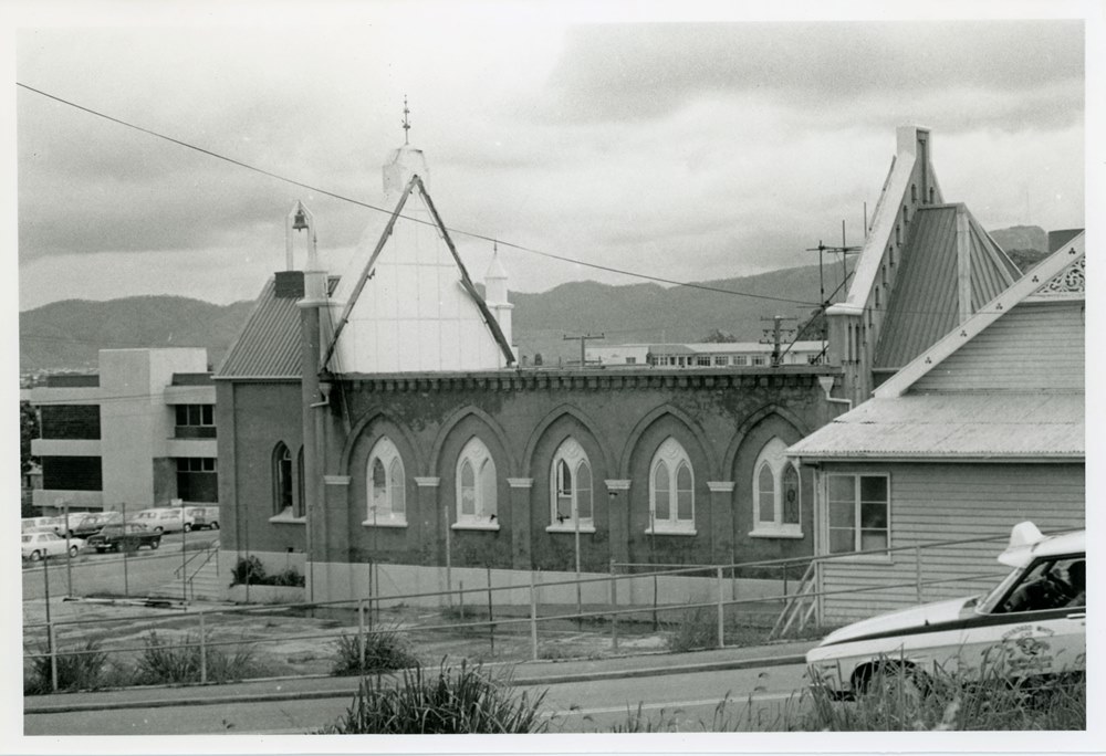 St. Andrews Church unroofed by Cyclone Althea, Townsville, 22 February 1973