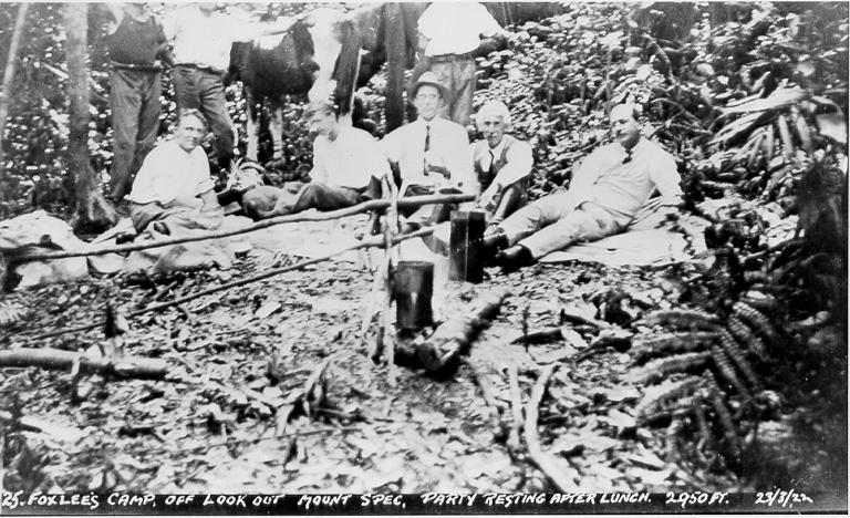 Foxlees Camp off Mount Spec lookout, 22 March 1922 