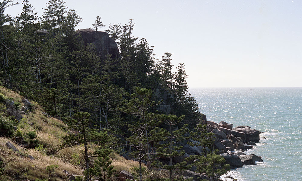 View from Lookout Rock across Alma Bay towards Bremner Point, Magnetic Island, 1991