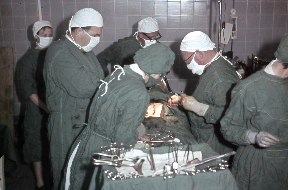 Freeman collection : Operating theatre, Ayr District Hospital, North Queensland, 1961