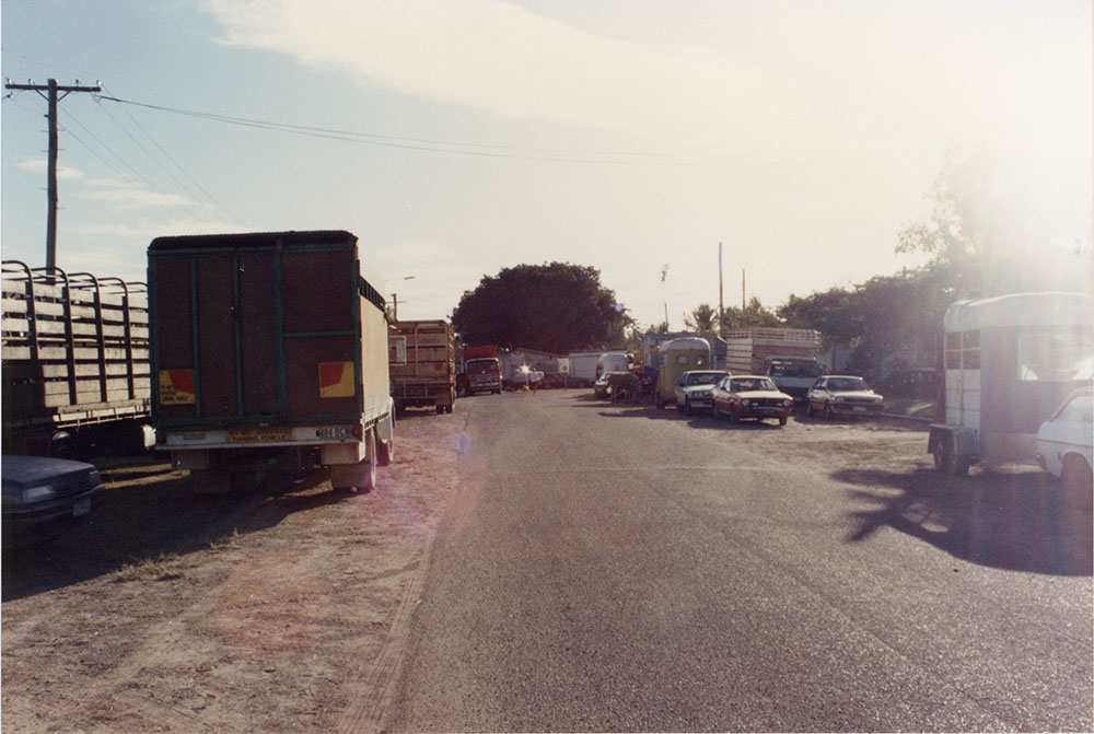 Shaw Street, West End, Townsville, during the Townsville show, between 1980 and 2000 / Townsville City Council staff.