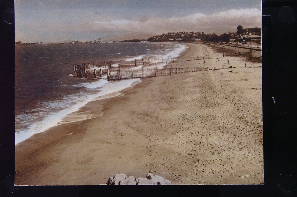 CWA shark proof swimming enclosure, the Strand, Townsville, circa 1956