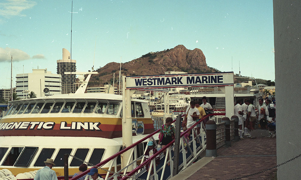 Westmark Marine ferry terminal, Ross Creek, Flinders Street East, Townsville, 1991