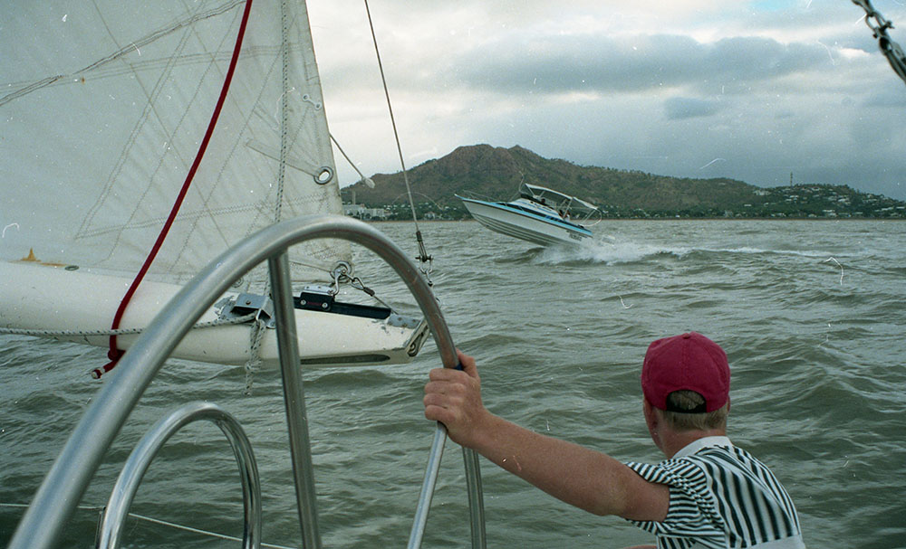 Watercraft in the bay off Townsville, 1991
