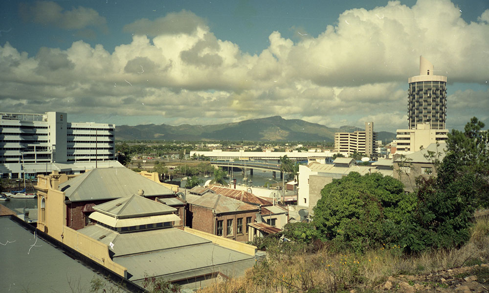 View over Ross Creek from Melton Hill, Townsville, 1991