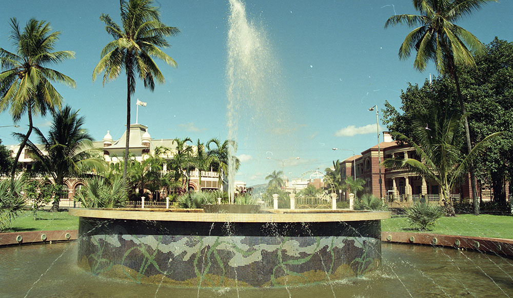 Centenary fountain, ANZAC Park, the Strand, Townsville, 1991