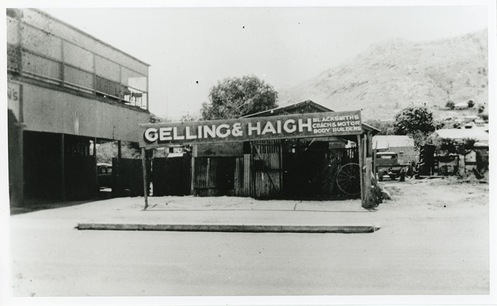 Gelling and Haigh blacksmith's shop, Flinders Street, Townsville, circa 1975