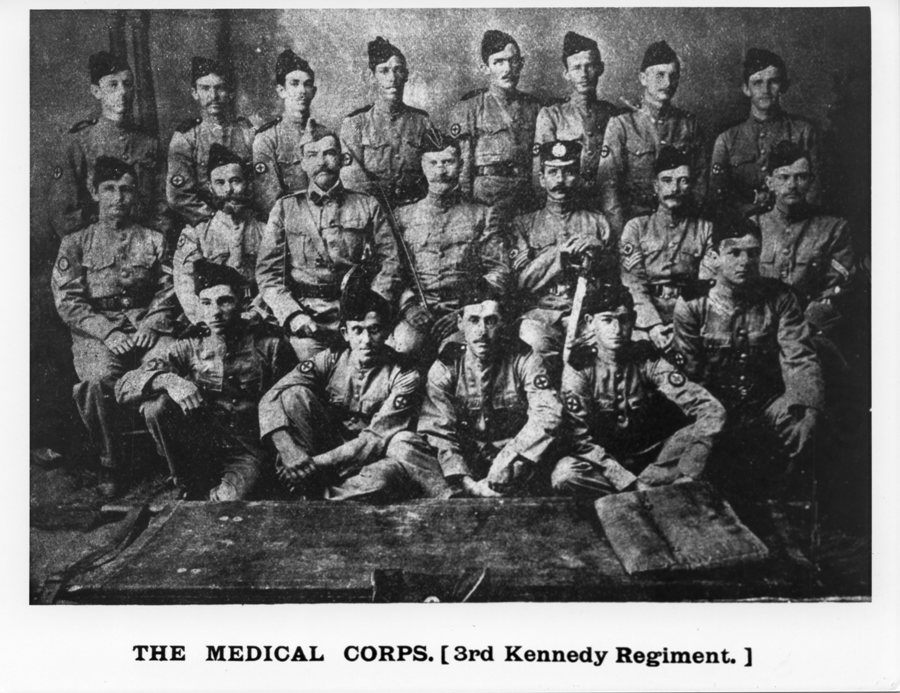 The medical corps, 3rd Kennedy Regiment. Townsville encampment 1901 