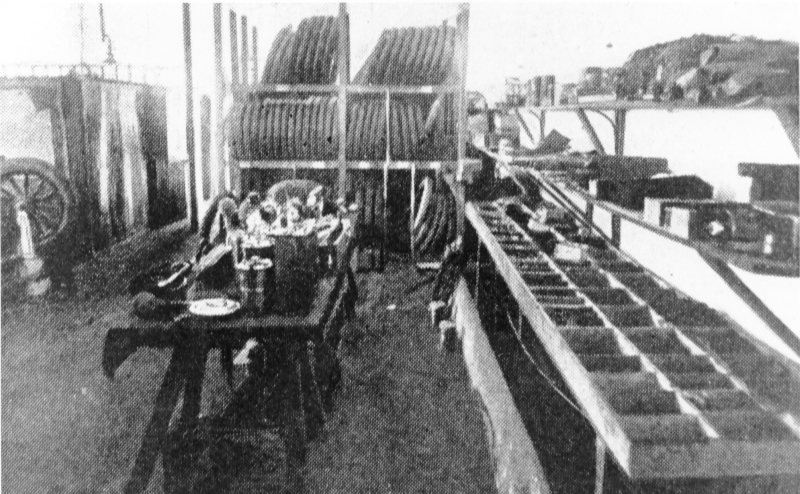 Rees and Tice Ltd., tyre department, Sturt Street workshop, Townsville, 1917. 