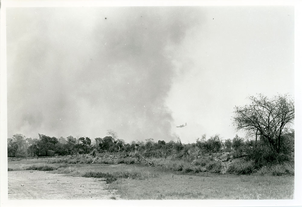 Fire at the Town Common, Townsville, 1977