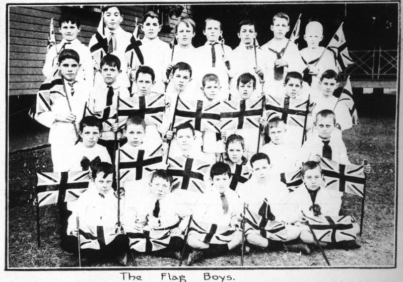 Townsville West State School concert, the Flag boys, January 1912 