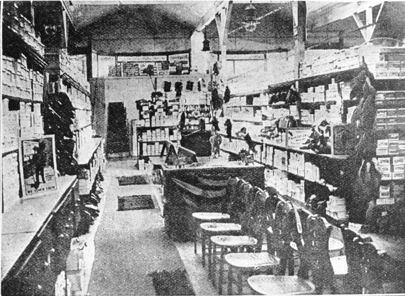Lennons Drapery Emporium, boot and shoe department, Flinders Street , Townsville, 1913 