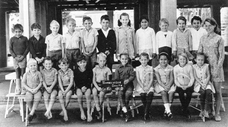 Class photograph, Grade 1, South Townsville school, 1969 
