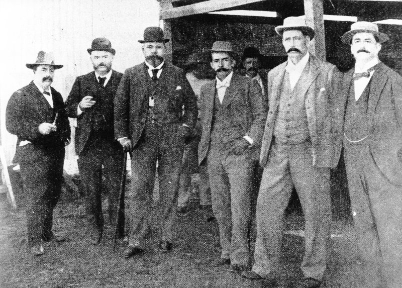 Townsville identities and Queensland Government officials at the Hughenden Show. 