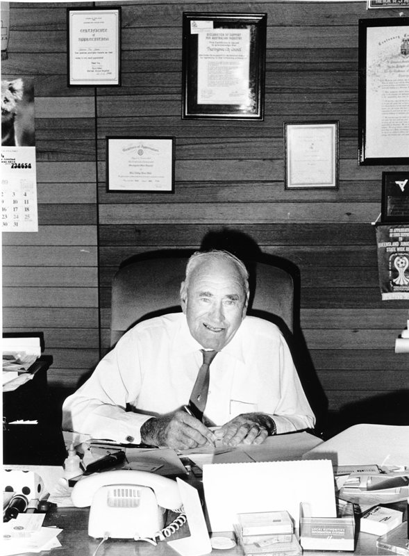 First Mayor of Thuringowa, Mr Dan Gleeson. 