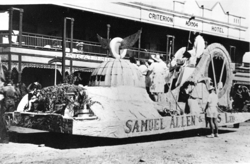 The float of Samuel Allen &amp; Sons in the Victory Parade, Townsville, 10 June 1946