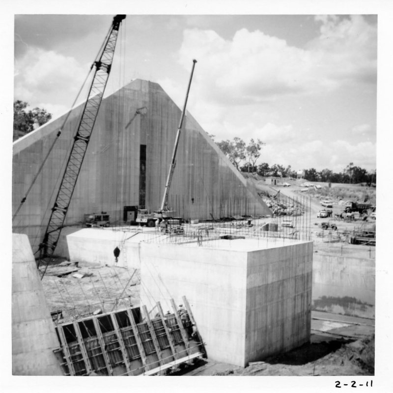 Construction, Ross River Dam, Townsville, 1974. 
