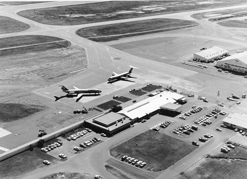 The Townsville Airport terminal at Garbutt, aerial view. Townsville