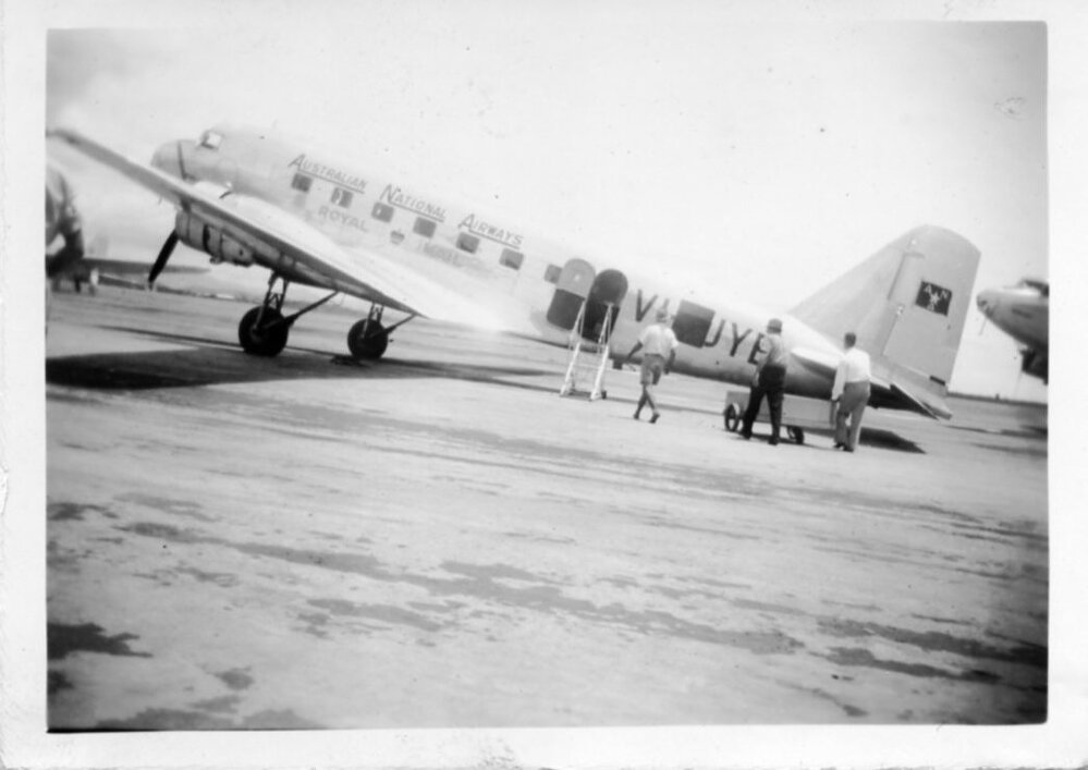 [Australian National Airways Royal Mail plane, Pengana, ca.1946] 