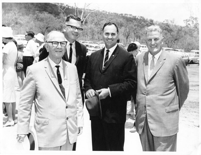Ceremony to commemorate the initiation of construction on the permanent site of the University College of Townsville, Saturday 7 November, 1964. 