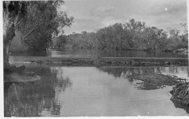 Cloncurry River during wet season, ca 1940 