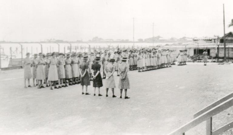W.R.A.N.S. during visit of the Minister of the Navy, ca 1943 