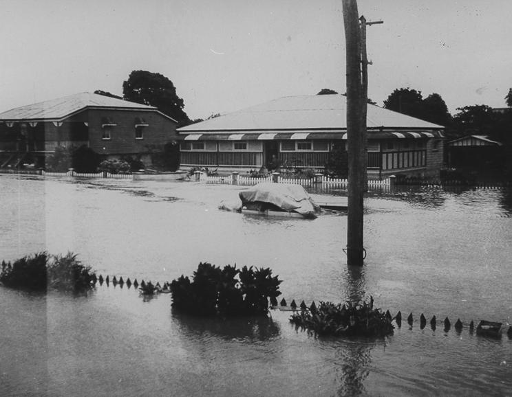 Townsville, Railway Estate during floods, 1946 