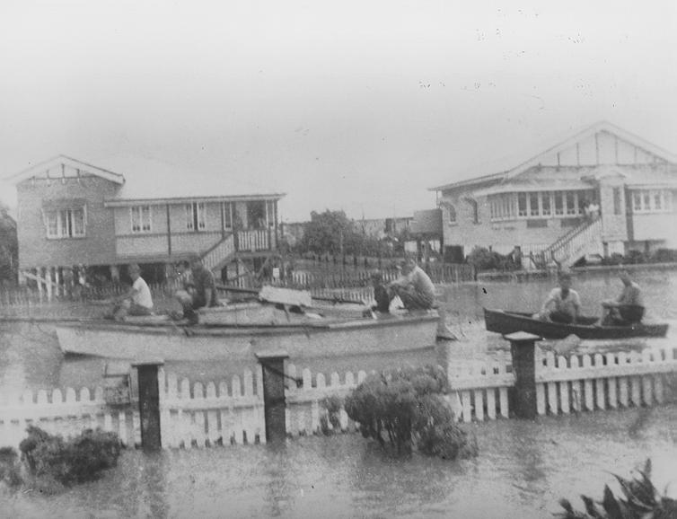 Townsville, Railway Estate during floods, 1946 Townsville City Council