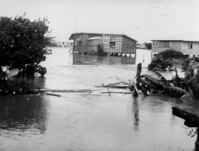Railway Estate during flood, 1946 Townsville City Council