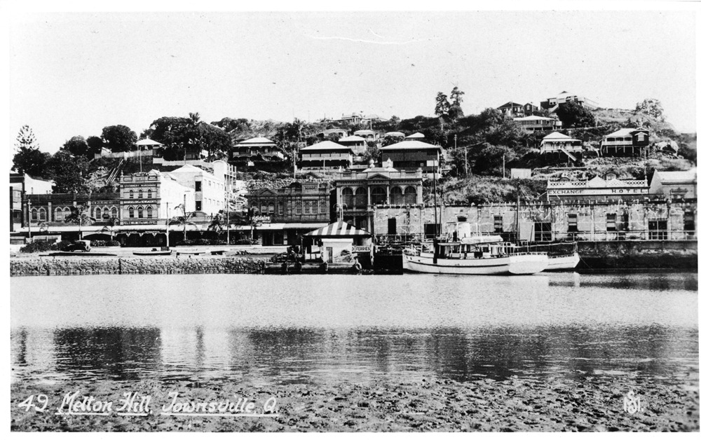 Johnson collection : View of Ross Creek, Flinders Street East and Melton Hill, Townsville
