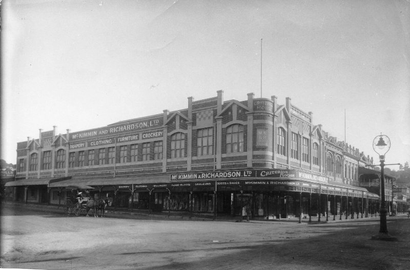 McKimmin and Richardson Ltd, corner of Stokes and Flinders Street, Townsville, 1915. 